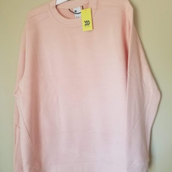 Sale!!  All in Motion Men's Crewneck Fleece Sweater , Peach - Picture 1 of 2